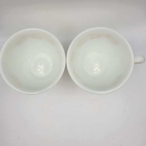 Vintage Pyrex Tea Coffee Cups in Harvest Home Pattern, Set of 2 - Picture 2 of 5